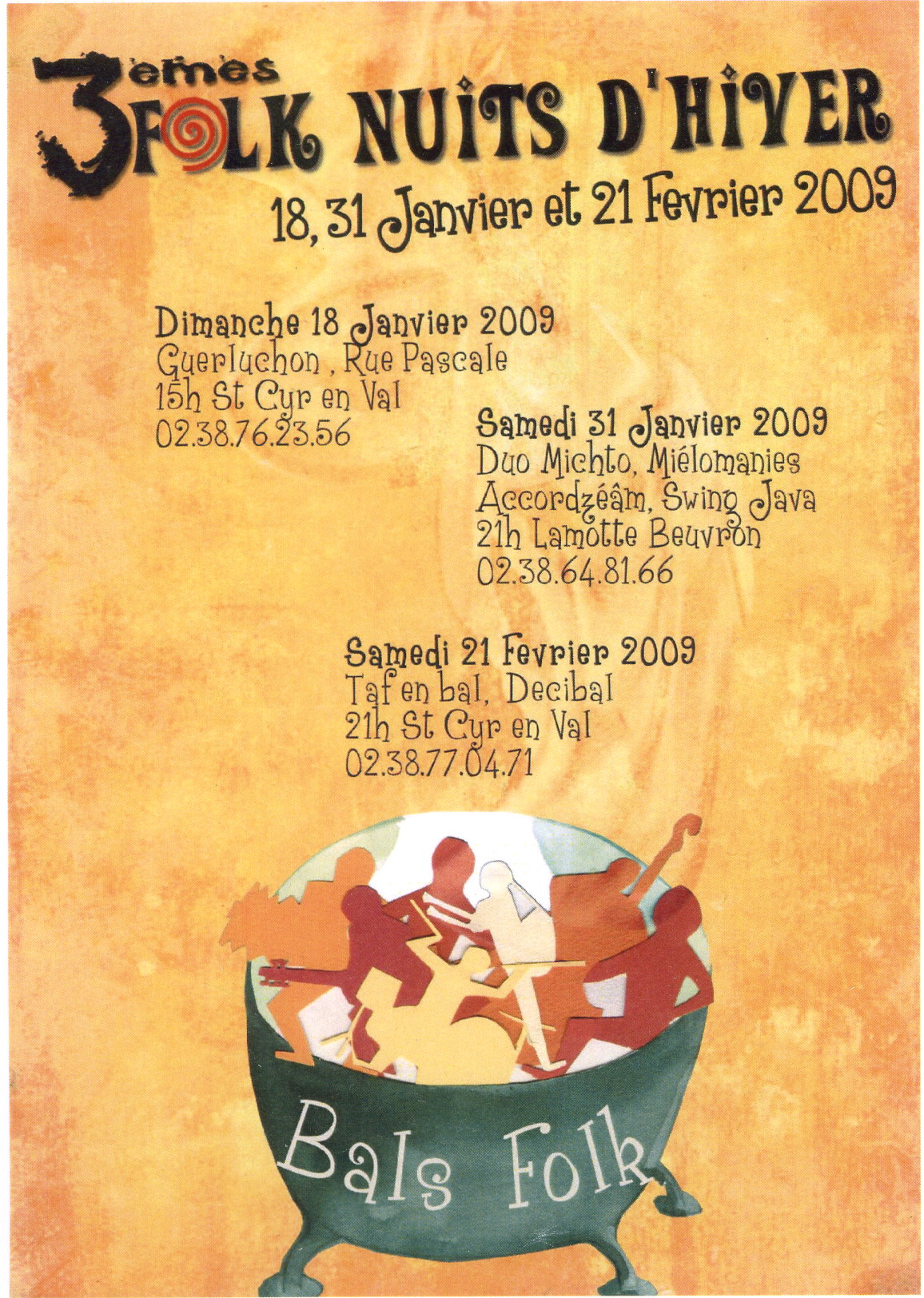 Affiche des folks nuits d'hiver 2009